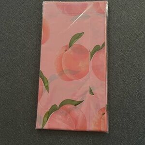 NWOT Peach Tablecloth “Sweet As A Peach” Birthday Party Disposable Table Cloth